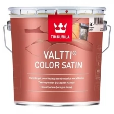 Антисептик для дерева Tikkurila Valtti Color Satin на льняном масле бесцветный, 2.7