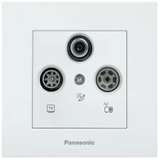 Розетка телевизионная Panasonic Karre Plus белый (wktc04632wh-ru)