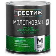 Эмаль декоративная по металлу молотковая Престиж, 2,5 л, темно-коричневая