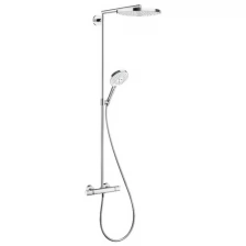 Душевая система Hansgrohe Raindance Select S 240 2 jet Showerpipe хром/белый 27129400