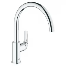 Смеситель для кухонной мойки GROHE Start Curve с высоким C-изливом, хром (31554001)