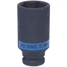 Головка торцевая ударная глубокая шестигранная 1/2", 30 мм KING TONY 443530M