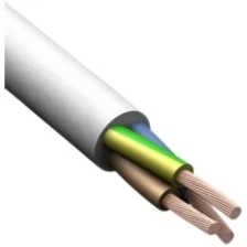 Провод бытовой ПВС 3х2.5 мм Конкорд ГОСТ белый 50 м