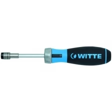 Отвертка реверсивная WITTE PRO BITDRIVE Ratchet с трещоткой и набором бит в рукоятке (PH1-3/PZ1-3) Арт. 468021000