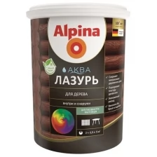 Защитная лазурь для дерева Alpina Аква, 2,5 л, палисандр