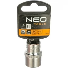 Головка торцевая 6-гранная SUPERLOCK (20 мм; 1/2"DR) NEO Tools 08-020